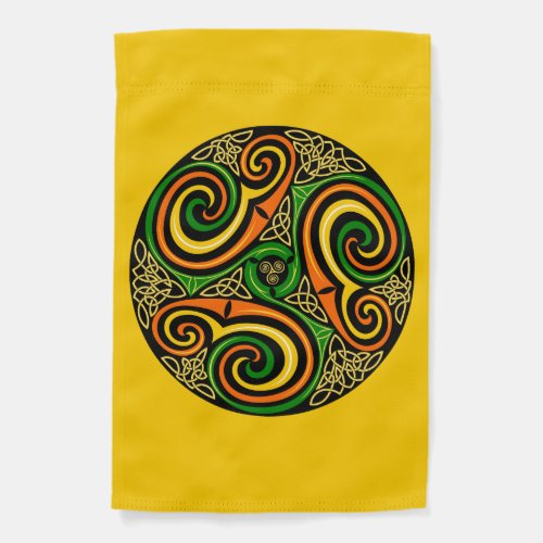 celtic spirals garden flag