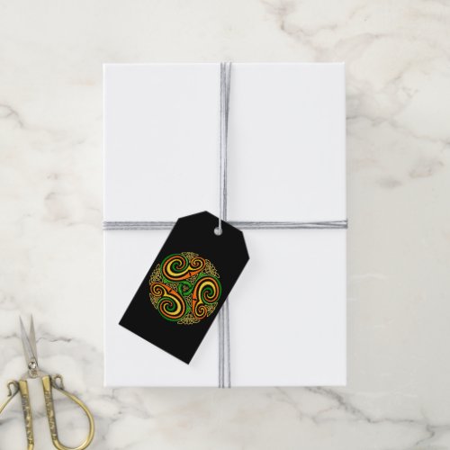celtic spirals gift tags
