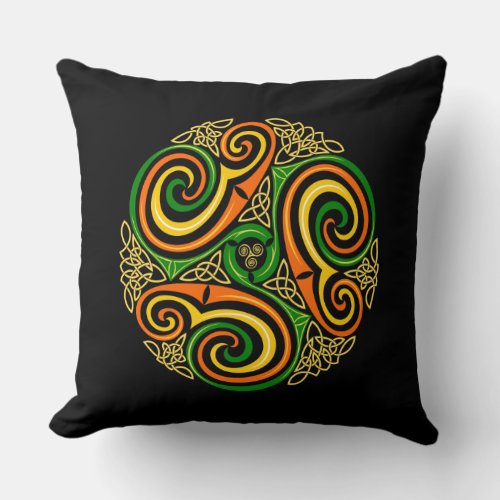 celtic spirals pillow