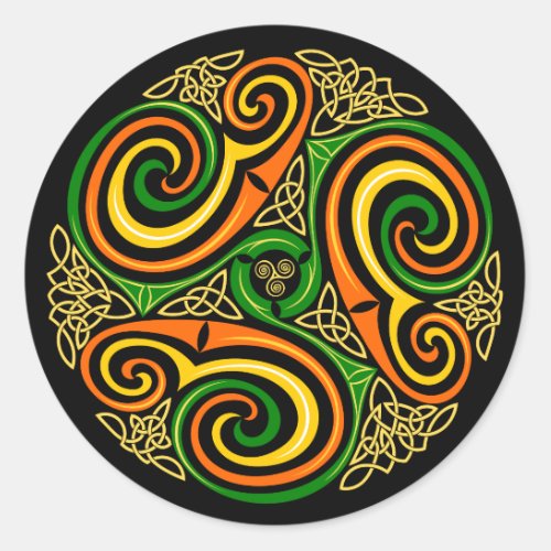celtic spirals stickers
