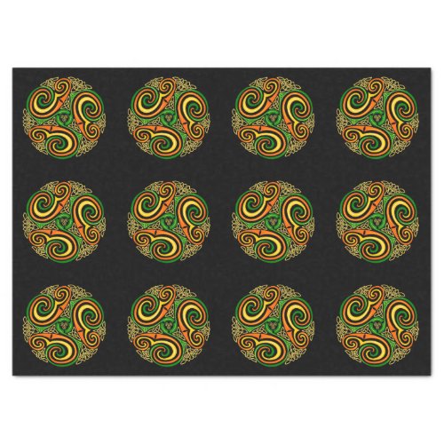 celtic spirals tissue paper