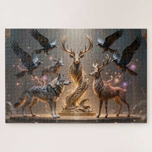Celtic Spirit Animal Totem Jigsaw Puzzle (Horizontal)