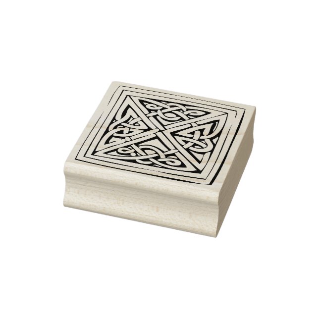 celtic square knot art stamp (Stamp)
