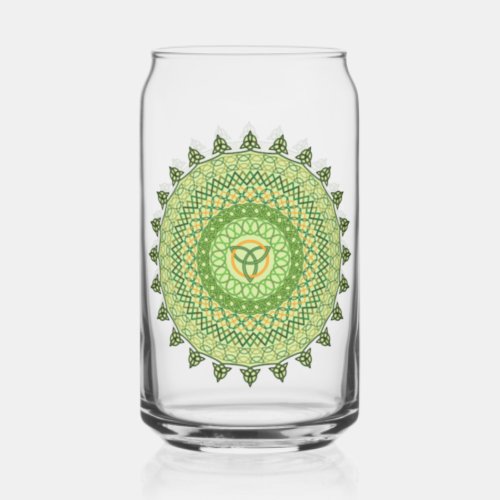 Celtic St Pattys Day Can Glass