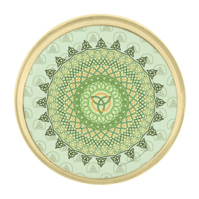 Celtic St. Patty's Day Lapel Pin (Front)
