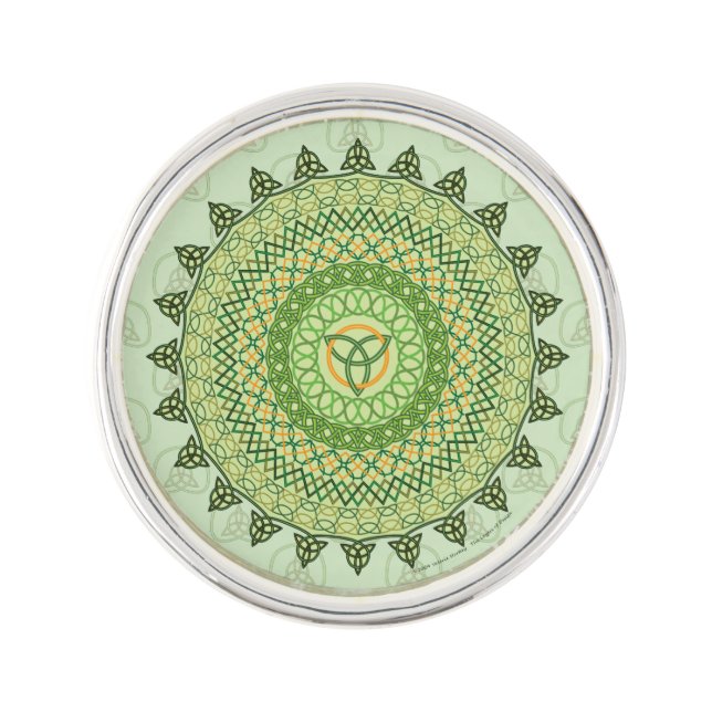 Celtic St. Patty's Day Lapel Pin (Front)
