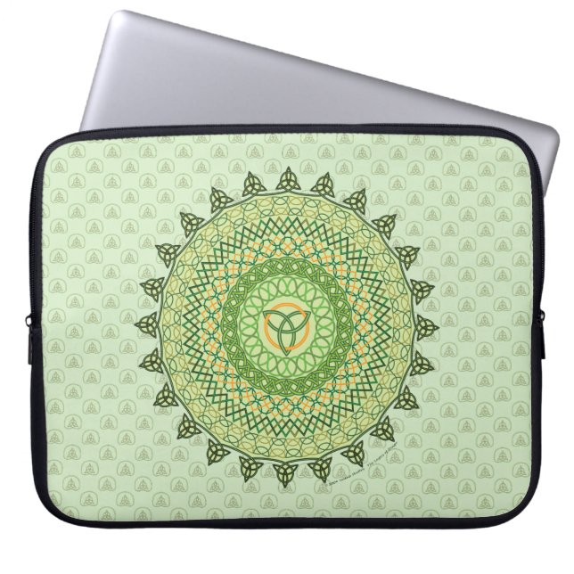 Celtic St. Patty's Day Laptop Case (Front)