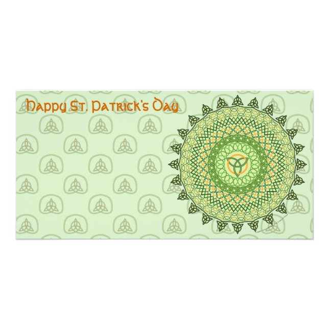 Celtic St. Patty's Day Photo Card (Front)