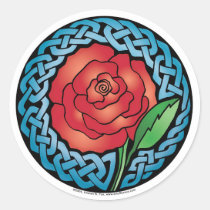 Celtic Stained Glass Rose