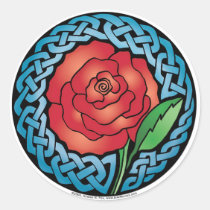 Celtic Stained Glass Rose