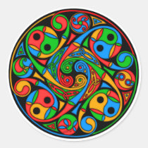 Celtic Stained Glass Spiral