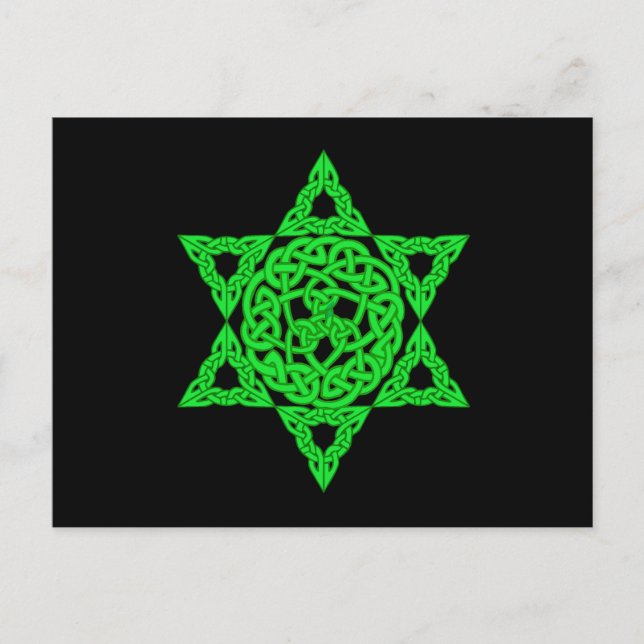 Celtic Star of David Postcard (Front)