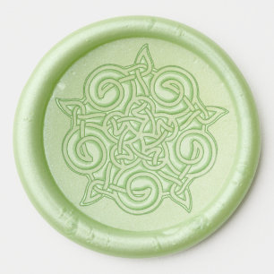 celtic star wax seal stickers