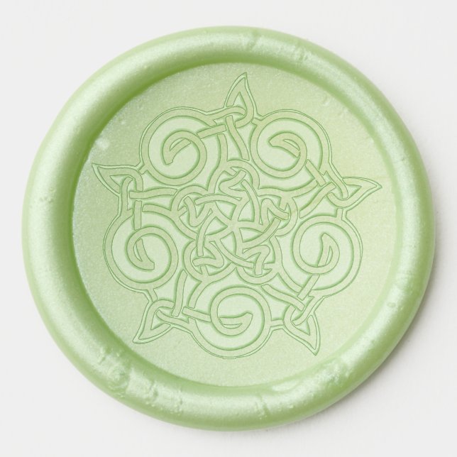celtic star wax seal stickers (Front)