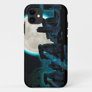 Celtic Stonehenge, Moon & Stars Astronomy U.K. iPhone 11 Case