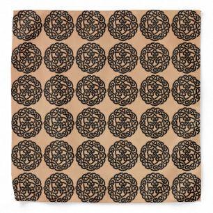 Celtic Style Design, Repeat Tiled Pattern Scarf Bandana