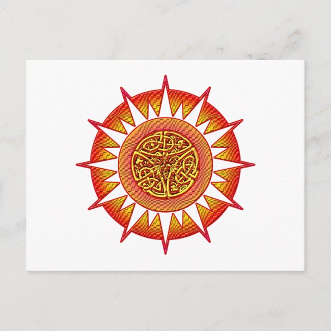 Celtic Sun 3 Postcard (Front)
