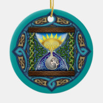 Celtic Sun-Moon Hourglass Ornament