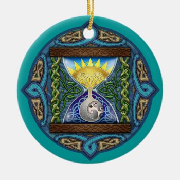 Celtic Sun-moon Hourglass Ornament by foxvox at Zazzle