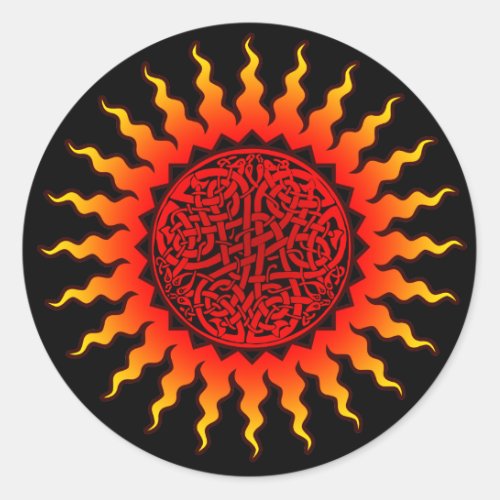 Celtic Sun Sticker