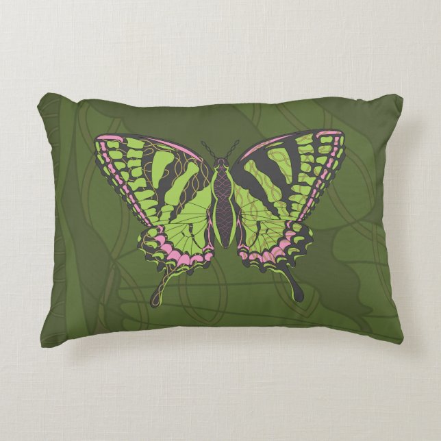 Celtic Swallowtail Accent Pillow (Front)