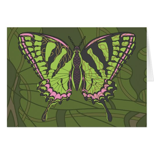 Celtic Swallowtail Card (Front Horizontal)