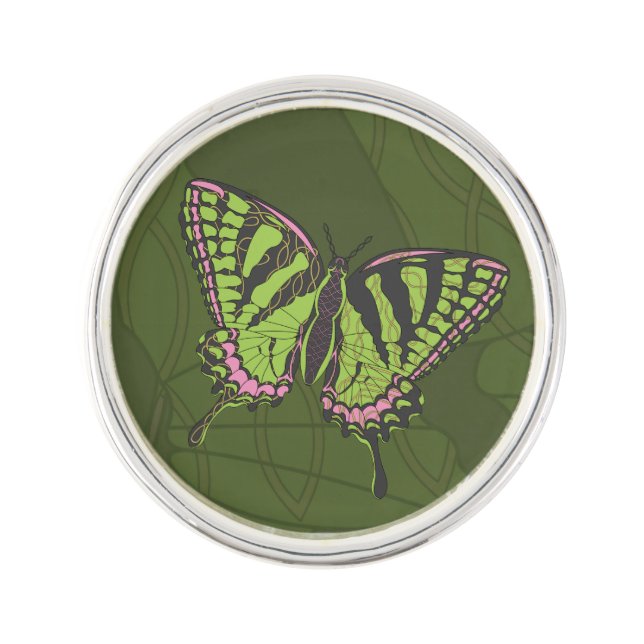 Celtic Swallowtail Lapel Pin (Front)
