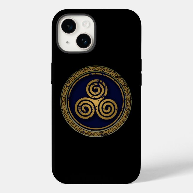 CELTIC SWIRLS CIRCLE Case-Mate iPhone CASE (Back)