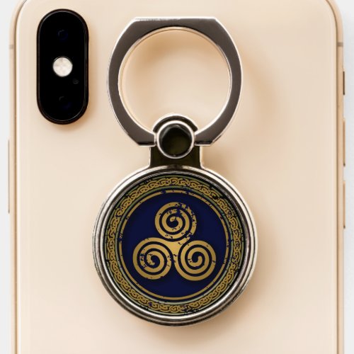 CELTIC SWIRLS CIRCLE PHONE RING STAND