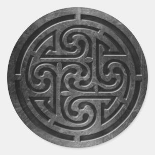 Celtic Symbol 6 Sticker,  3 inch (sheet of 6) Classic Round Sticker