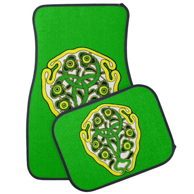 Celtic symbol car floor mat (Set)