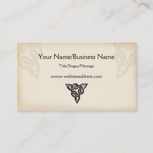 Celtic Symbol Design Business Card