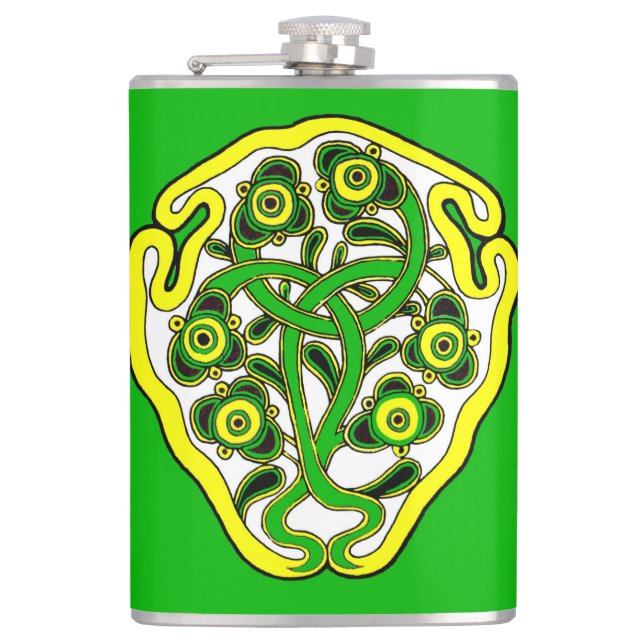 Celtic symbol flask (Front)