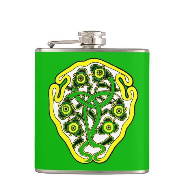 Celtic symbol flask (Front)