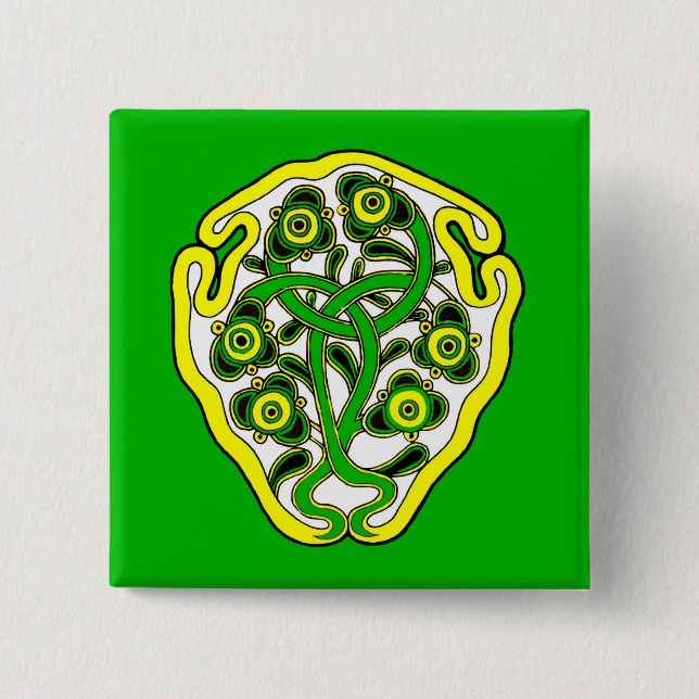 Celtic symbol pinback button (Front)