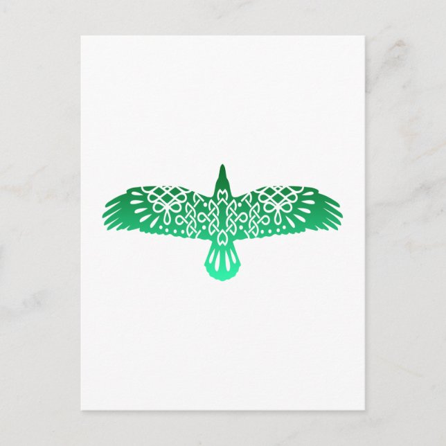 Celtic Symbol Raven Gift Idea Postcard (Front)