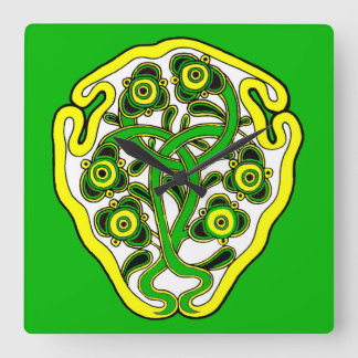 Celtic symbol square wall clock