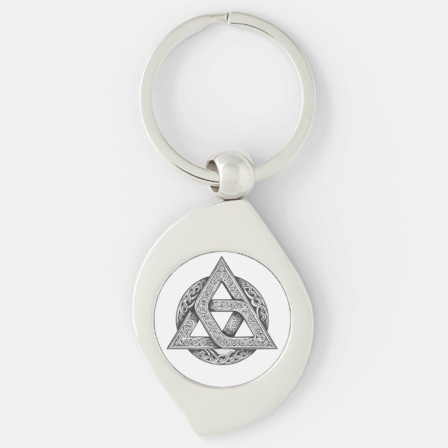 Celtic symbol, trinity knot keychain (Front)