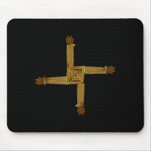 Celtic Symbols Brigid's Cross Celtic Knot Irish Sy Mouse Pad