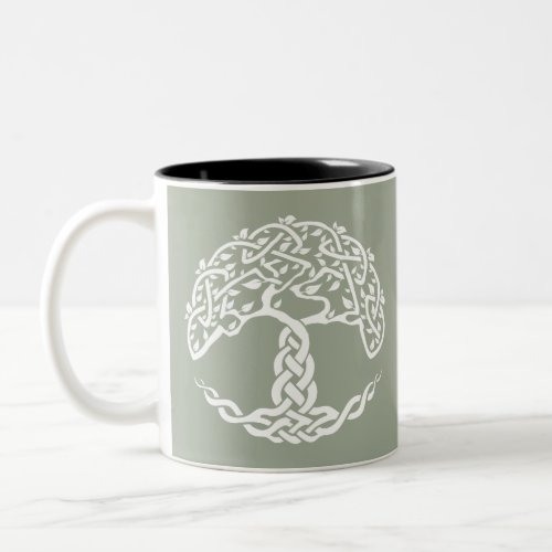 Celtic Symbols Tree of Life _ Gift Idea Two_Tone Coffee Mug
