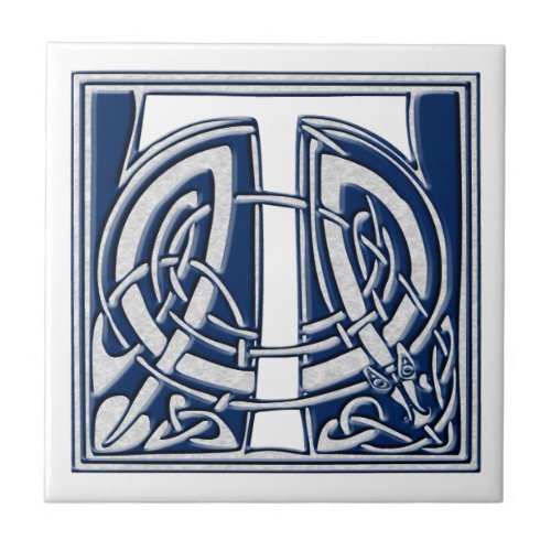 Celtic T Monogram Tile