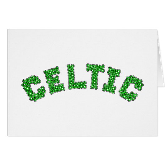 Celtic Text Cards (Front Horizontal)