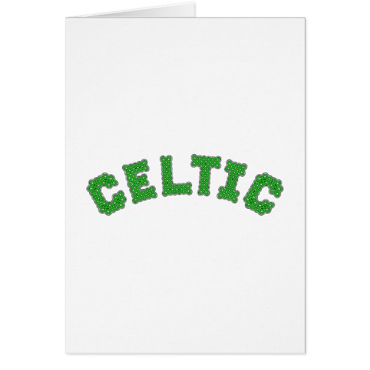 Celtic Text Cards (Front)