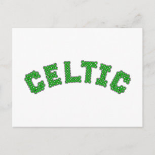 Celtic Text Postcard