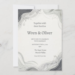 Celtic Thistle Wedding Invitation