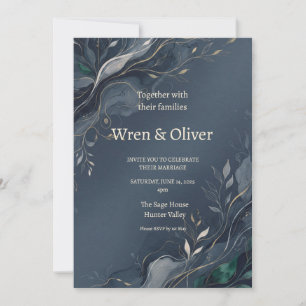 Celtic Thistle Wedding Invitation