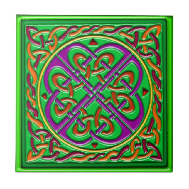 Celtic tile green (Front)
