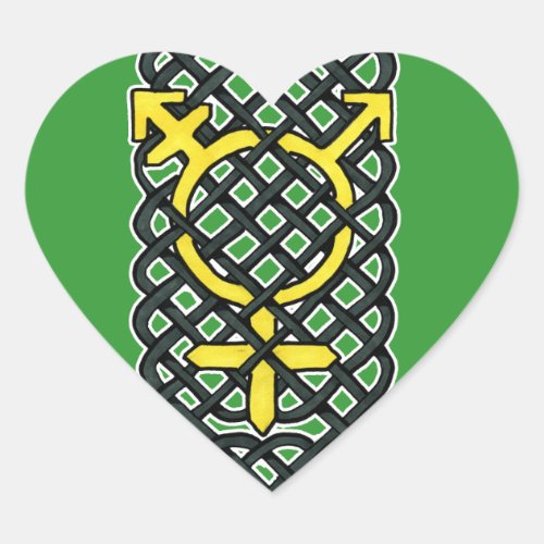 Celtic Transgender Symbol Yellow