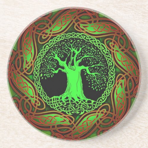 Celtic Tree Illuminated version Coaster