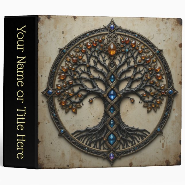 Celtic Tree of Life 3 ring binder (Front/Spine)